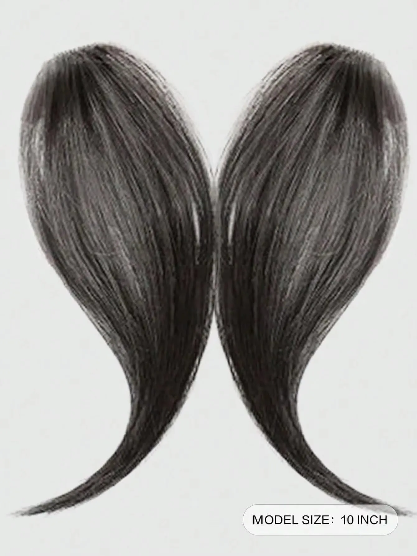 Invisible 2Pcs/Set Synthetic Middle-Part Bangs Hair Extensions Easy Clip In Forhead Gradient Bangs Natural Side Fringe Hairpiece