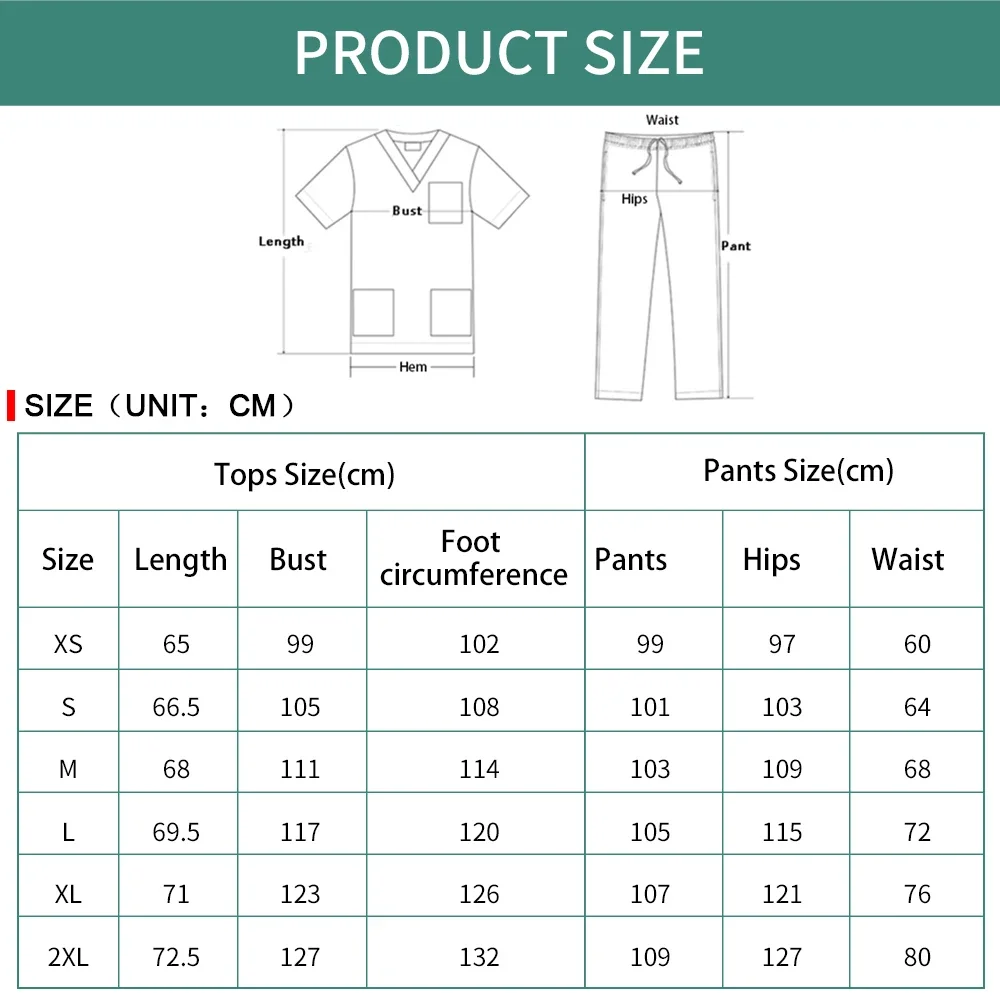 Fashion Jogger Suit Multicolor Medical Nurse Scrubs Uniform Women Hospital Doctor Workwear Surgery Uniforms Clinical Scrubs Sets