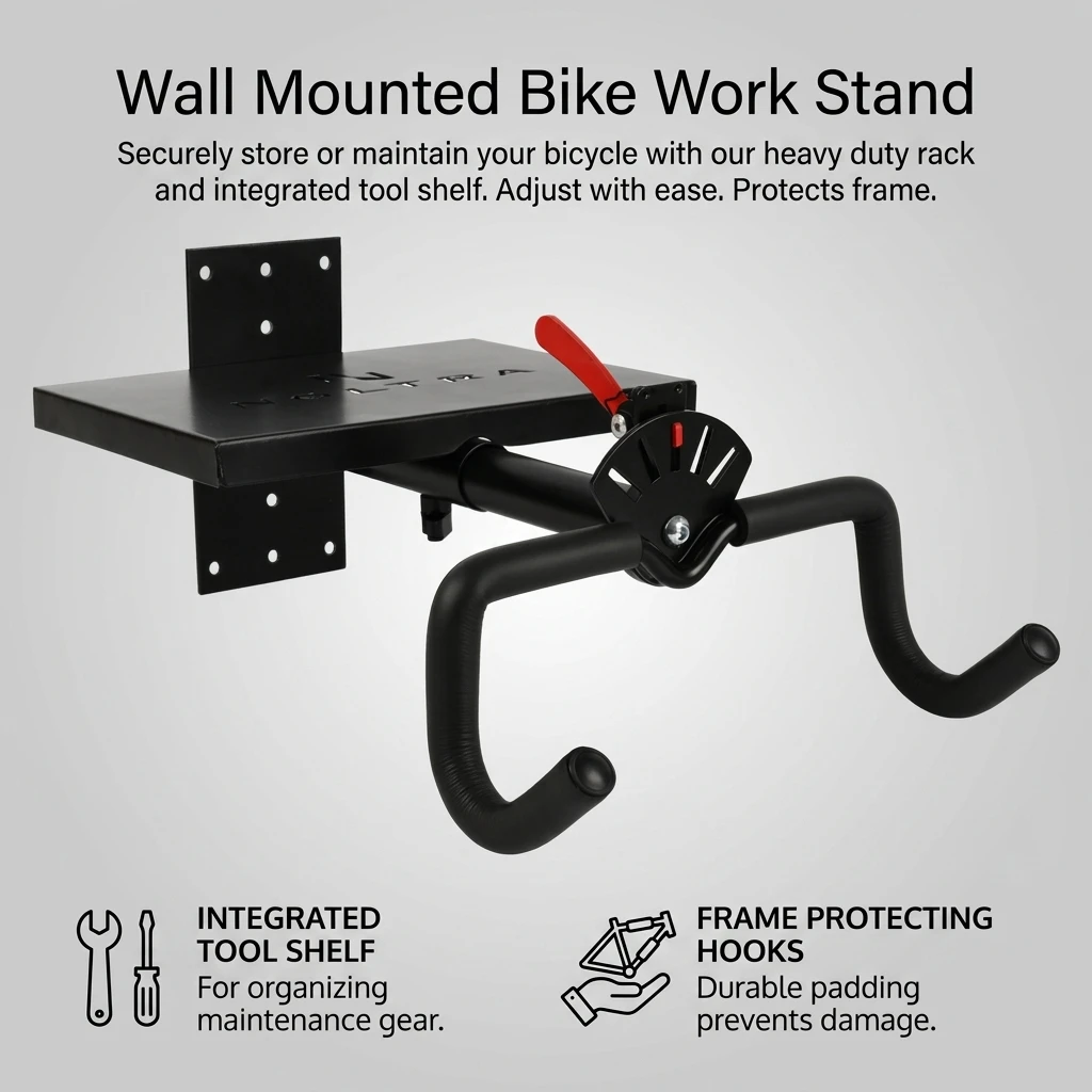 Bicycle Storage Rack Adjustable Bike Floor Stand for Garage Indoor Parking Space Saving Carbon Steel Holder Durable Stable