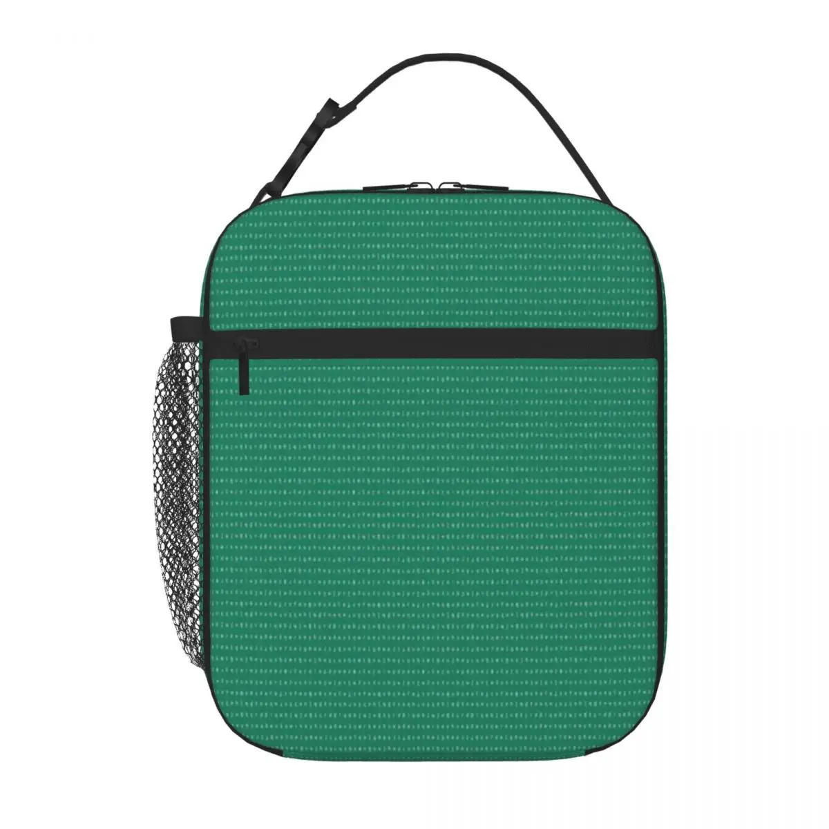 Hot Sale IPA Scarf - Teal And White Feminine Neoprene Lunch Bag Urban Commute Snack Bag