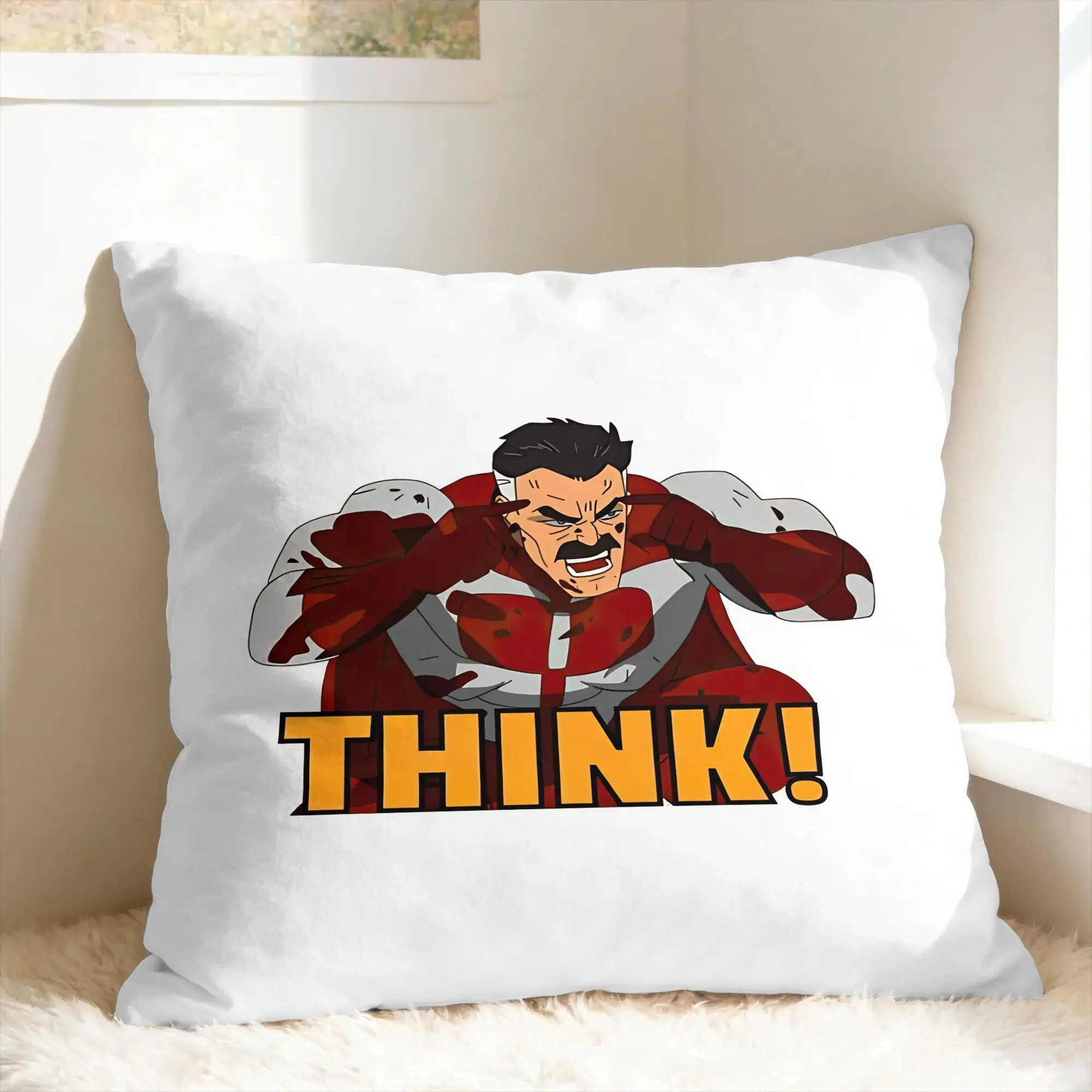 Pillow Case Comic I-Invincible Hero Omni Man Graphic  Pillow Cover For Couch Sofa Bedroom Novelty Pillowcases