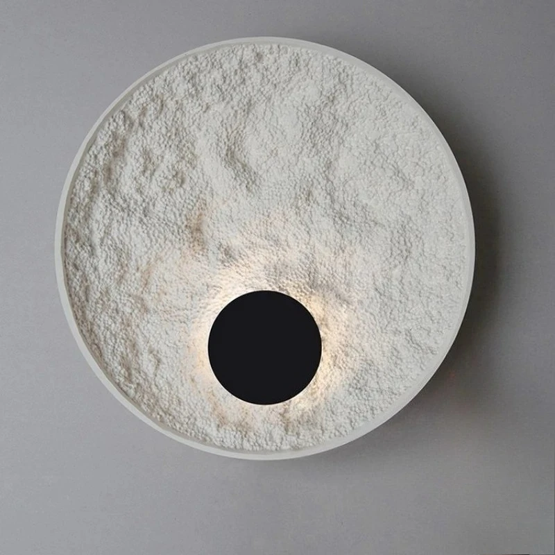 

Настенный светильник Wabi Sabi, украшение из натурального камня, настенный светильник для спальни, прикроватная тумбочка, лестница, проход, отель, винтажные круглые светодиодные настенные светильники