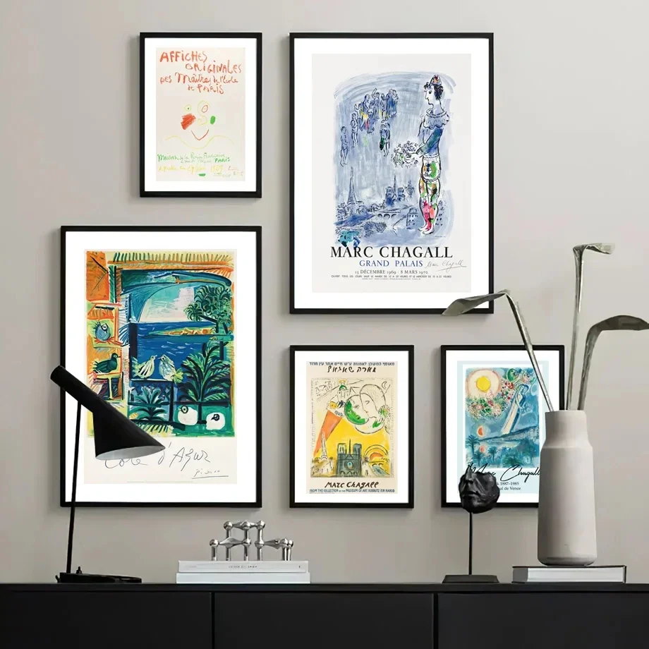 Canvas Painting Marc Chagall Matisse Picasso Wall Art Picture For Living Room Wall Decor