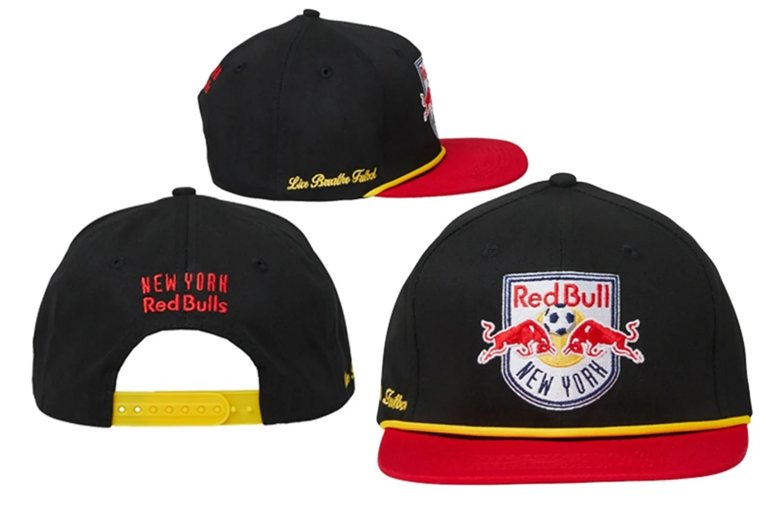 Red Bull Herren- und Damen-Baseballkappe mit flachem Schirm und amerikanischer Stickerei, trendige Outdoor-Freizeit-Sport-Sonnenkappe – Detail 4