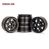 4Pcs Brass Heavy 1.9'' Beadlock Wheel Rim Hub for 1/10 RC Crawler Car TRX4 Axial SCX10 D90 VS4-10 Gen8 CC01 Capra Upgrade Parts