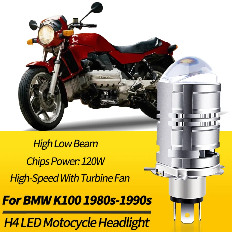 1PC LED Headlight Bulb H4 9003 HB2 High Low Beam Canbus For BMW K100 1980 1981 1982 1983 1984-1990 Motocycle Retrofit Accessory