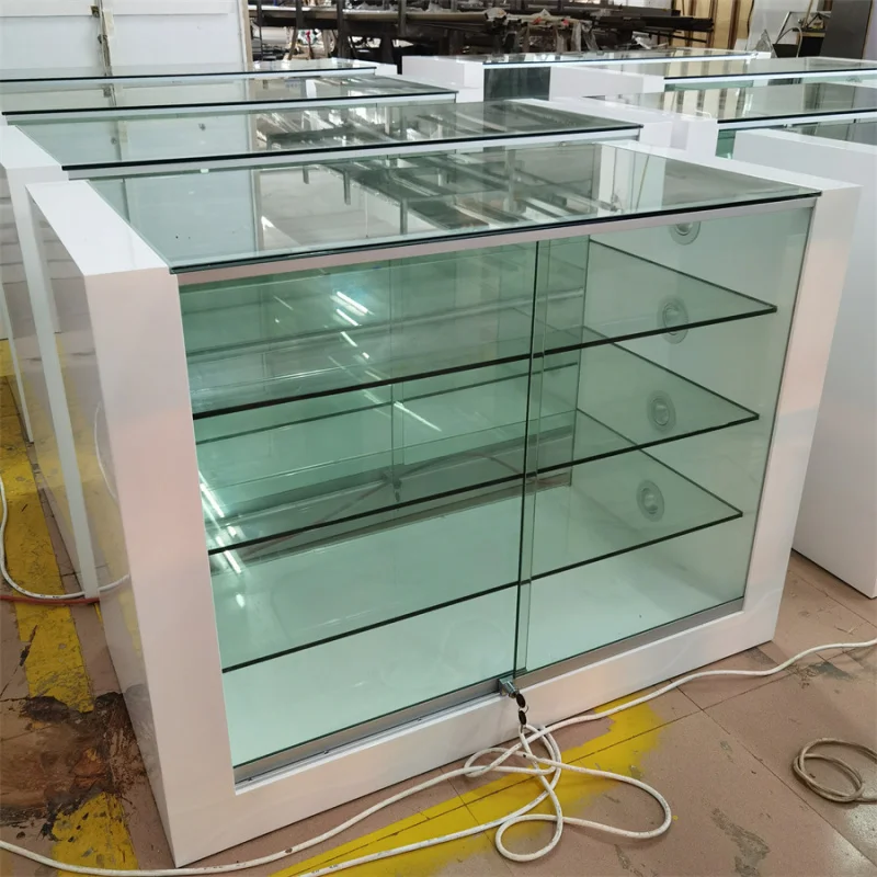 Customized-medical glass cabinet curio cabinet glass display wood stereo cabinet glass door