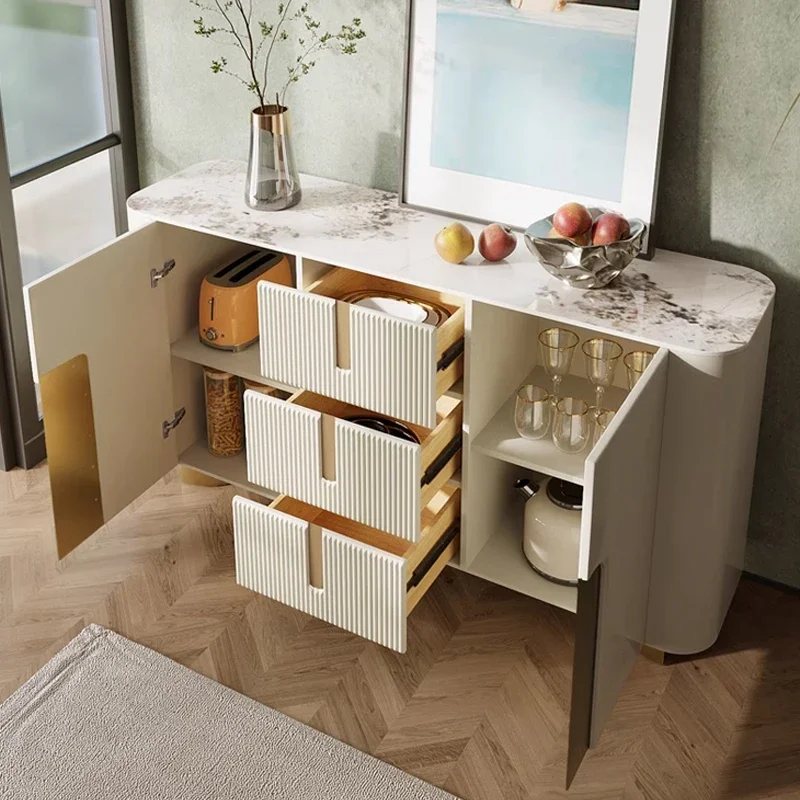 

-Современный дизайн, кухонный шкаф для гостиной, мебель для столовой, роскошный деревянный сервант для хранения с зеркалом