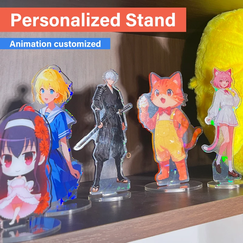 Custom Clear Acrylic Stand Cartoon/Game/Anime/Singer ldol/Game CharacteDesign Personalized Desk Decorate Model Gift for Fan