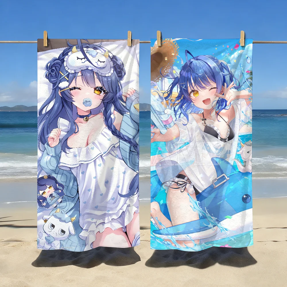 VTuber Amamiya Kokoro Towel For Swim Yoga Gym Quick Drying Soft and skin-friendly Beach Towels All-Season