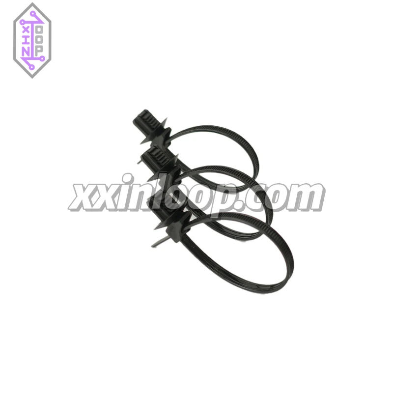 

157-01105 T50SOS2DOP7×12-E Овальный кабельный хомут с отверстием для крепления, PA66, черный, 160 мм, 1.6-50 мм, для автомобильных жгутов проводов 15701105