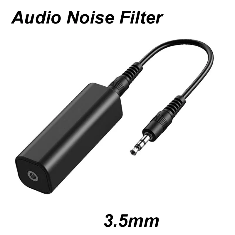 Speaker Line 3.5mm Aux Audio Noise Filter Ground Loop Noise Isolator Eliminate for Car Stereo Audio System Home Stereo