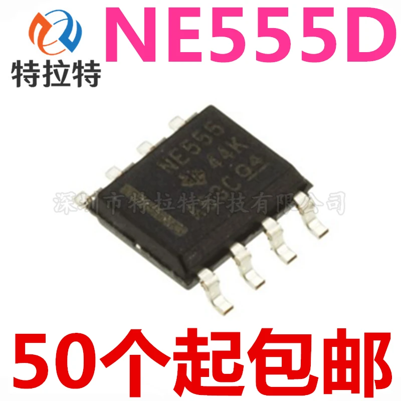 10PCS NE555 555 SOP8 NE555D Timers SMD SOP-8 SOP new and original IC Chipset