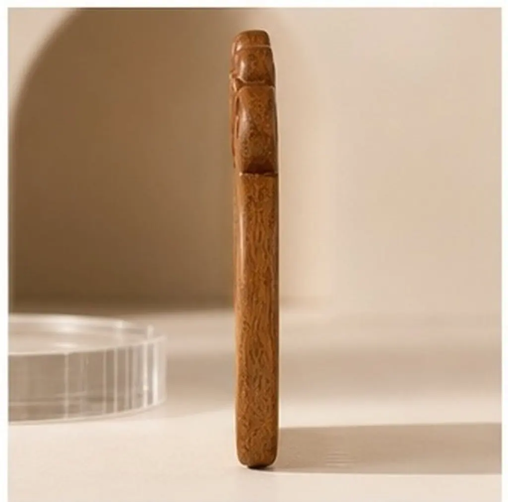 Wooden Hair Comb Massage Type Solid Wood Anti Static Scalp Massager for Women Men Portable Mini Styling Exquisite Relief Carved