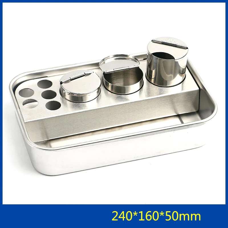 

Stainless Steel Treatment Tray Square Tray Nursing Embroidery Sterilization Tray Hospital Sterilization Box