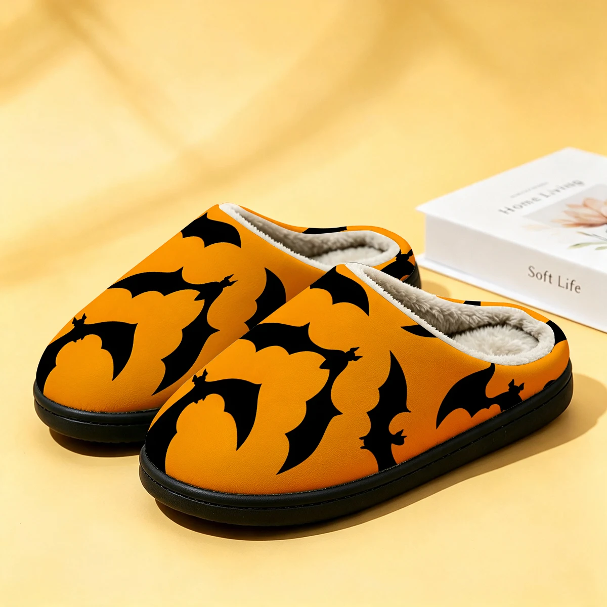 ブラックオレンジバッツ レディース冬用高級コットンスリッパ  - Men Shoes Winter のレビューと価格