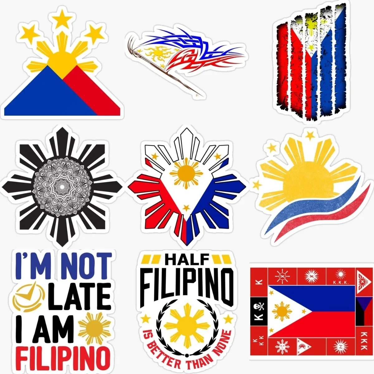 

Creative Philippines Flag Sun Sticker for Decorate Motorcycle Van Car Window Laptop Bumper Bicycle Room Helmet Decal Accessories