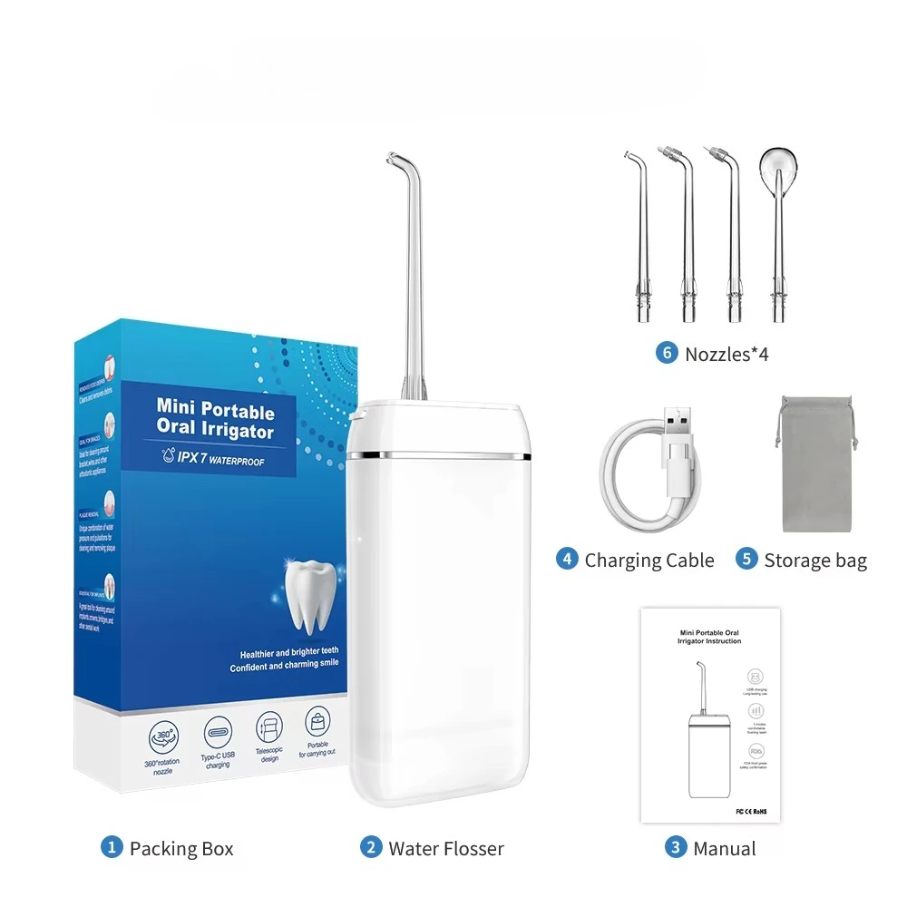 Electric floss, oral rinser, dentals floss