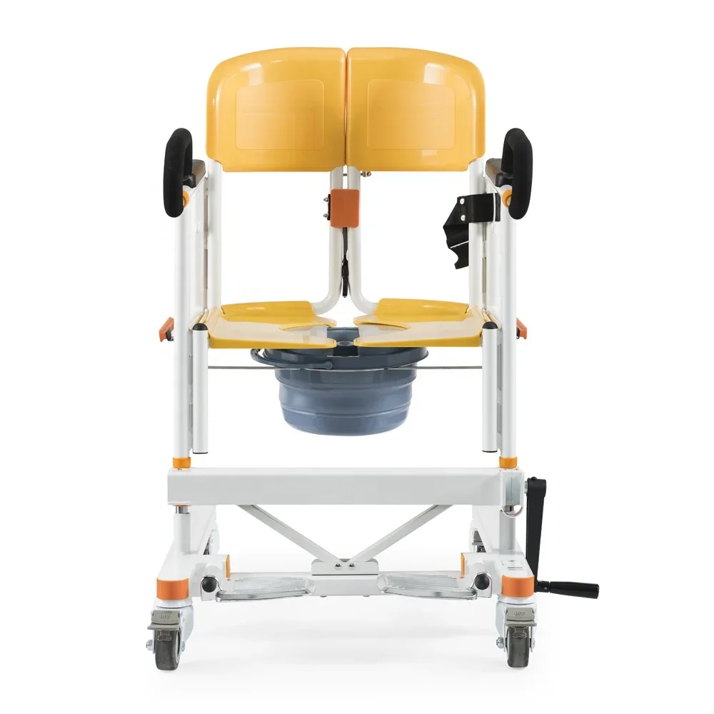 

Luxury extra wide bariatric patient elderly transfer commode chair CY-WH201