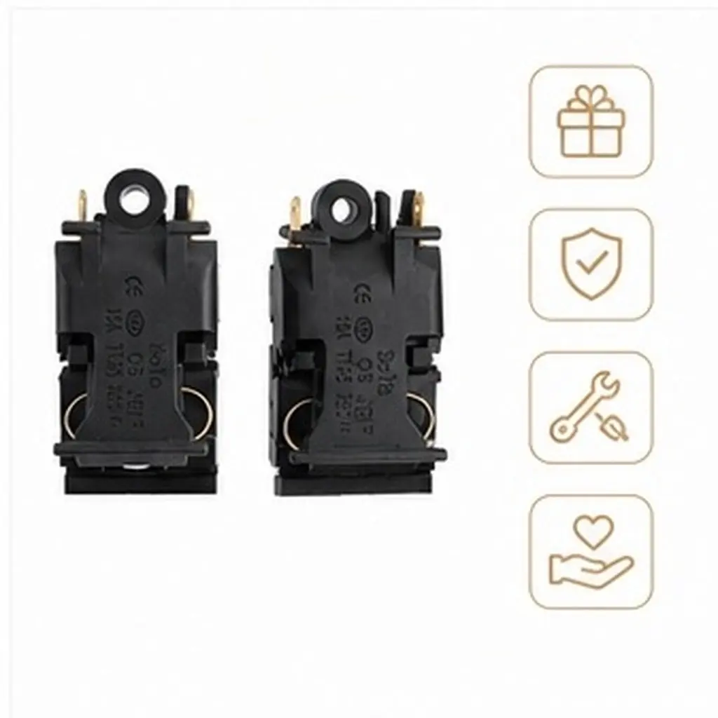 10Pcs Electric Kettle Thermal Control Switch Off Temperature Switch for Water Kettle Thermostat Normally Closed