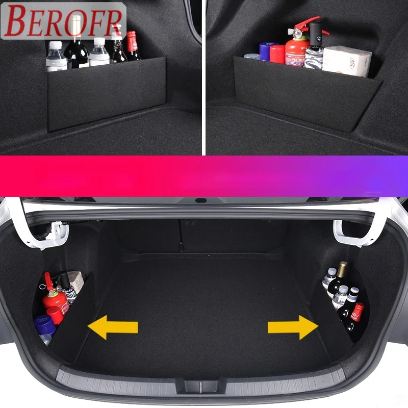 Car Trunk Partition For Tesla Model Y Model 3 2019-2024 Trunk Storage Board Plate Organizer Tail Box Accessories