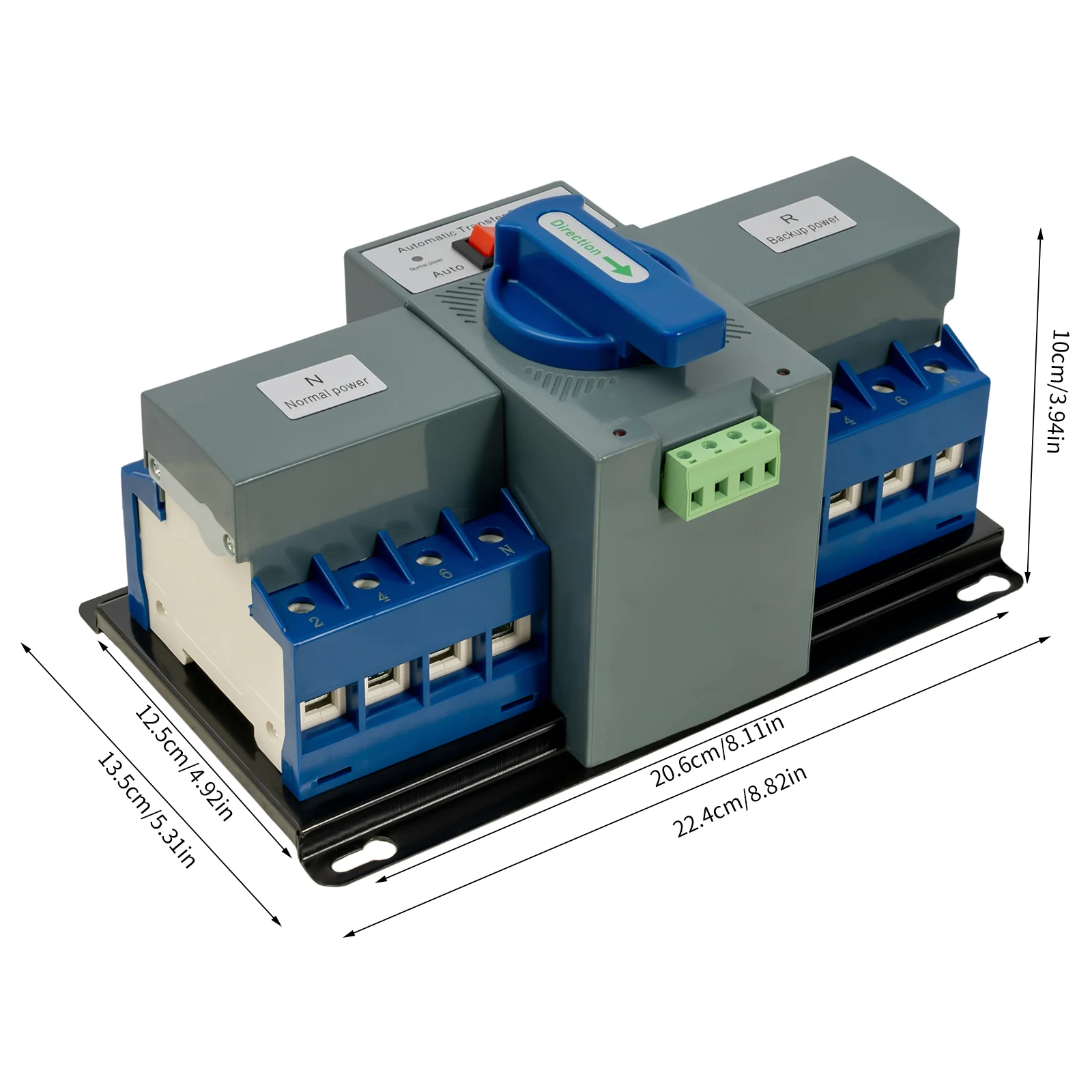 63A 4P Interruttore di trasferimento manuale automatico ATS 220V Commutatore di doppia alimentazione per generatore Home Office Alimentatore di emergenza