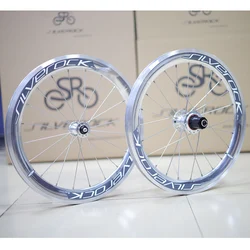 SILVEROCK Alloy Wheels 20 Inch 406 451 Rim Caliper Brake 40mm High Profile 11 Speed for Folding Bike Minivelo Wheelset