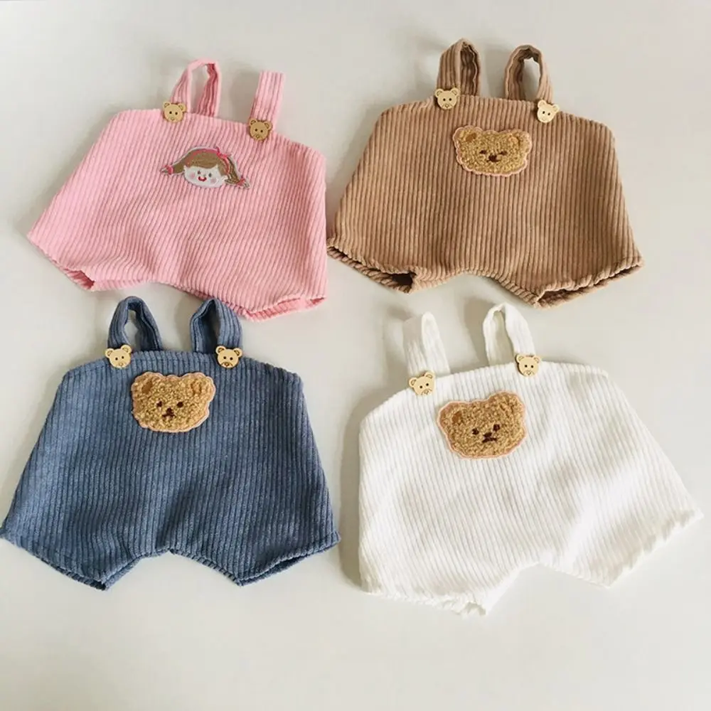 Change Clothes 30cm Doll Clothes DIY Handmade Lina Bear Jointed Bear Dolls Outfit Kawaii Stuffed T-shirt and Suspenders Suit