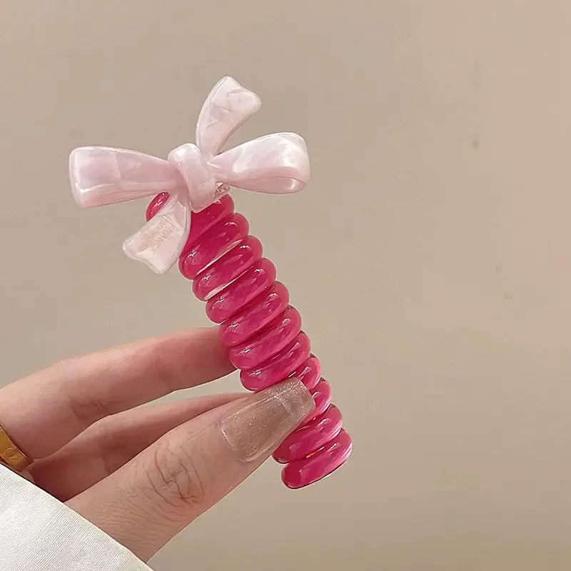 NC-lazo para el pelo con lazo de alambre para mujer y niña, cuerda para la cabeza de alta elasticidad, Coleta, lazos elásticos para el cabello, accesorios para el cabello