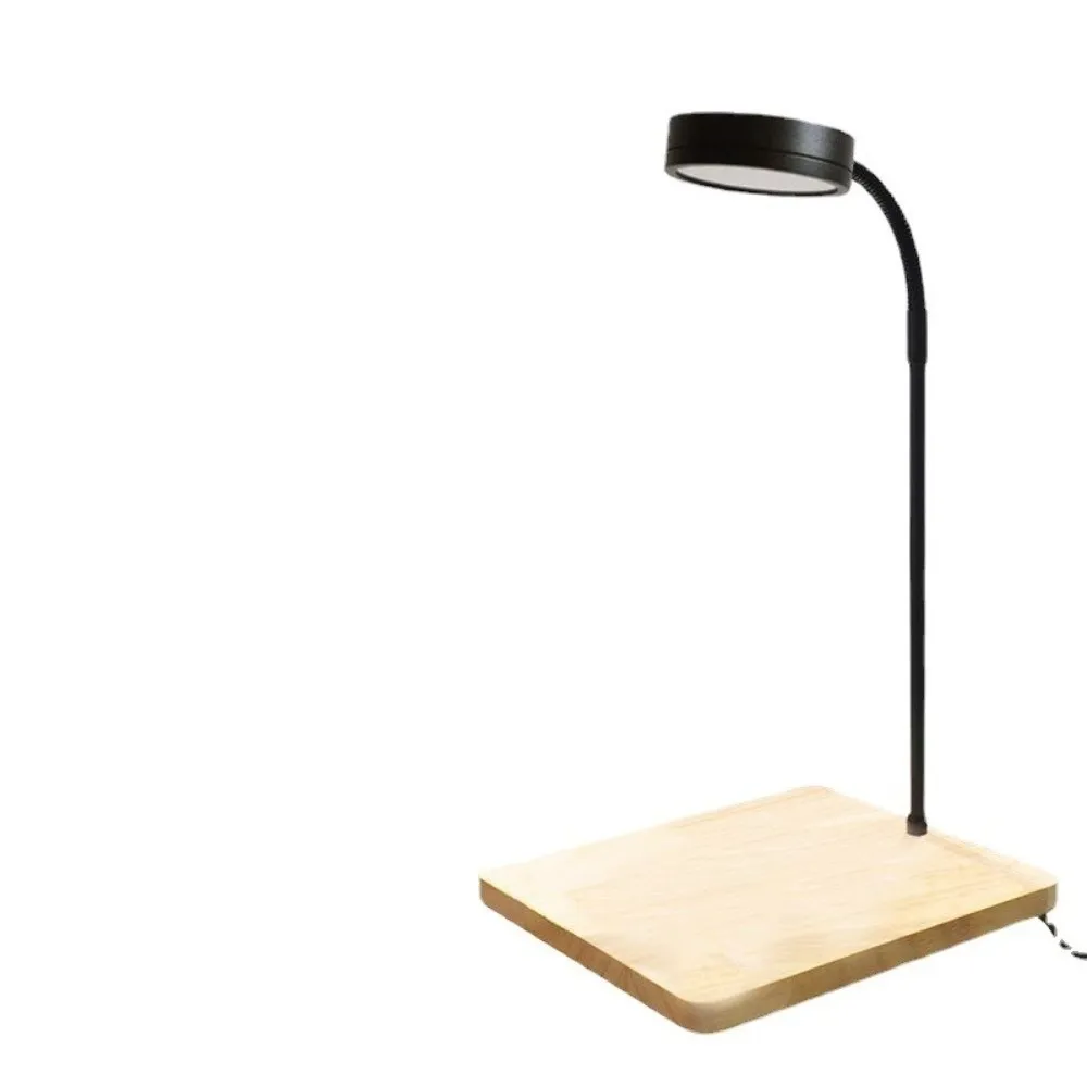 10W Aquarium LED-Lampe mit Verstellbarer Höhe und Holzplatte, Multifunktionale USB-Aufladung für Aquarienbeleuchtung – Detail 3