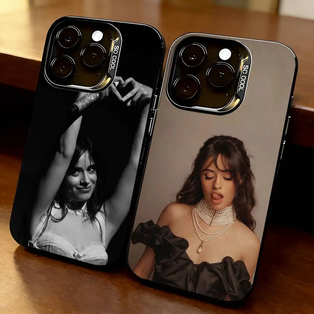 

Camila-a Singer Cabello-o Phone Case For iPhone 17,16,15,14,13,12,11 Plus,Pro Max,XS,Colorful Silver Black Cover