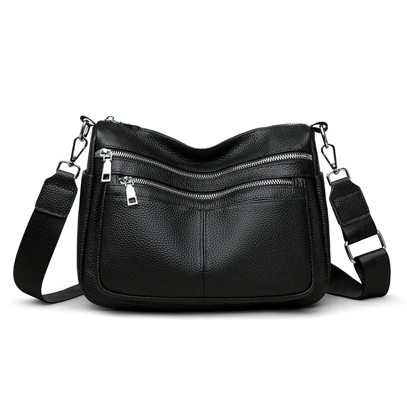 

New Trendy Crossbody Bag - Soft Leather, Versatile, Multi-compartment, Single-shoulder Bag, Large Capacity, Travel Backpack