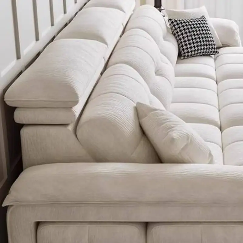 أريكة كرسي كهربائية لغرفة المعيشة باللون الأبيض كسول فاخر كرسي كهربائي أريكة أثاث حديث من الشمال Woonkamerbanken للمنزل #5