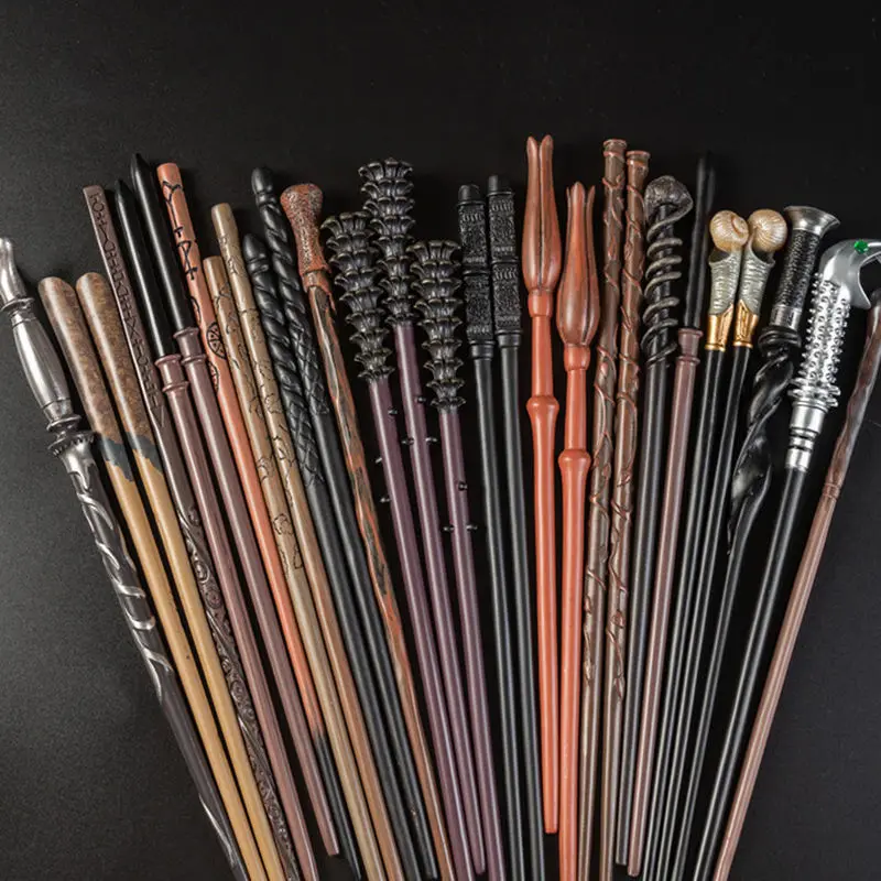 24 Kinds Cosplay Show Metal Core Magic Wand Children Decoration Toy Accessories For Kids Bacchetta Di Plastic Magic Stick