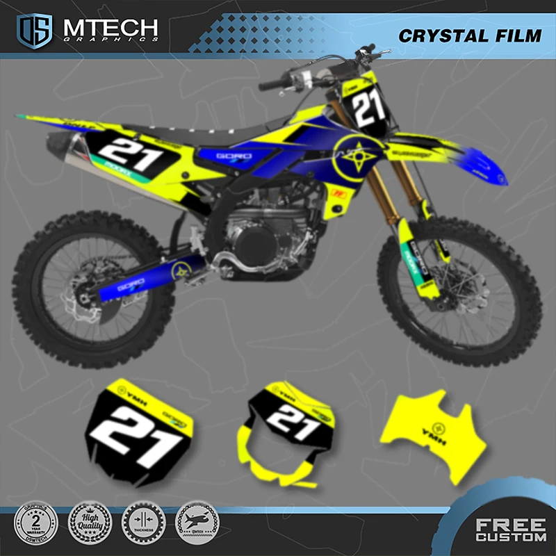

Наклейки для мотоцикла DSMTECH, графические наклейки для Yamaha YZ450F YZF 450 2018-2022 YZ250F YZF250 2019 2020 2021 2022 2023 002