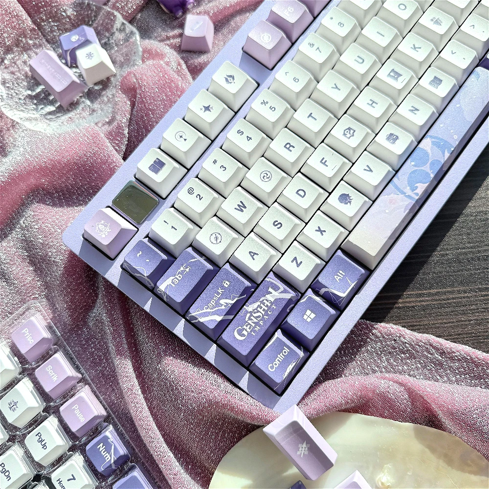 

Flower marriage Raytheon PBT keycap factory height for 68/75/84/87/98/Cherry MX switch mechanical keyboard