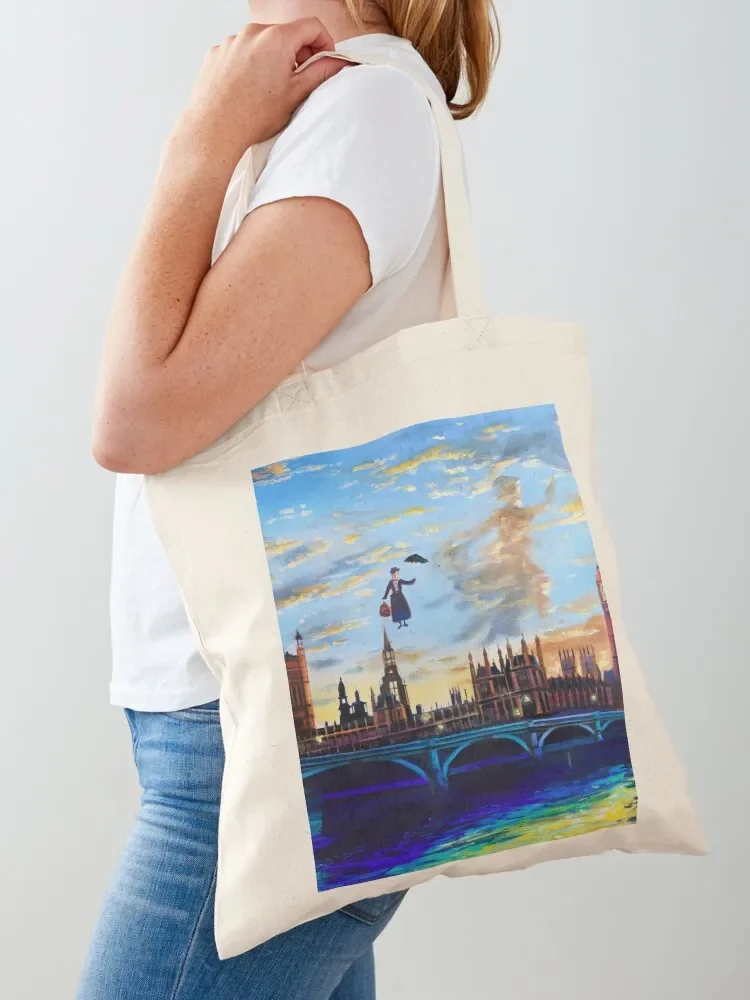 Mary Poppins returns to London Tote Bag cute pouch bag large size bags the tote bag