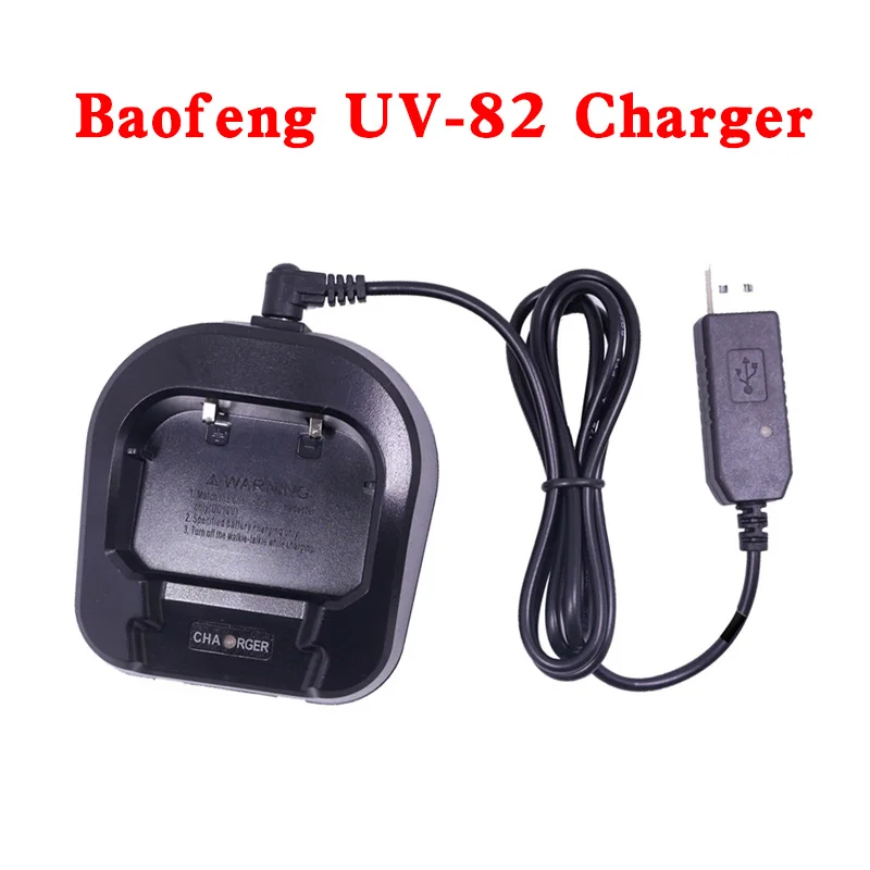 

Genuine Baofeng UV-82 UV-8D Walkie Talkie Adapter Desktop Charger Portable UV 82 Two Way Radio USB Adapter UV82 Accessories