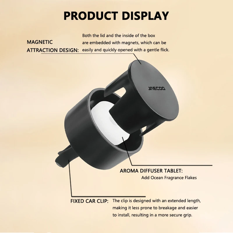 For JAECOO Car Air Freshener Vent Clip Outlet Air Condition Diffuser Solid Aromatherapy Accessories J8 J7 PHEV C9 2WD AWD view 2