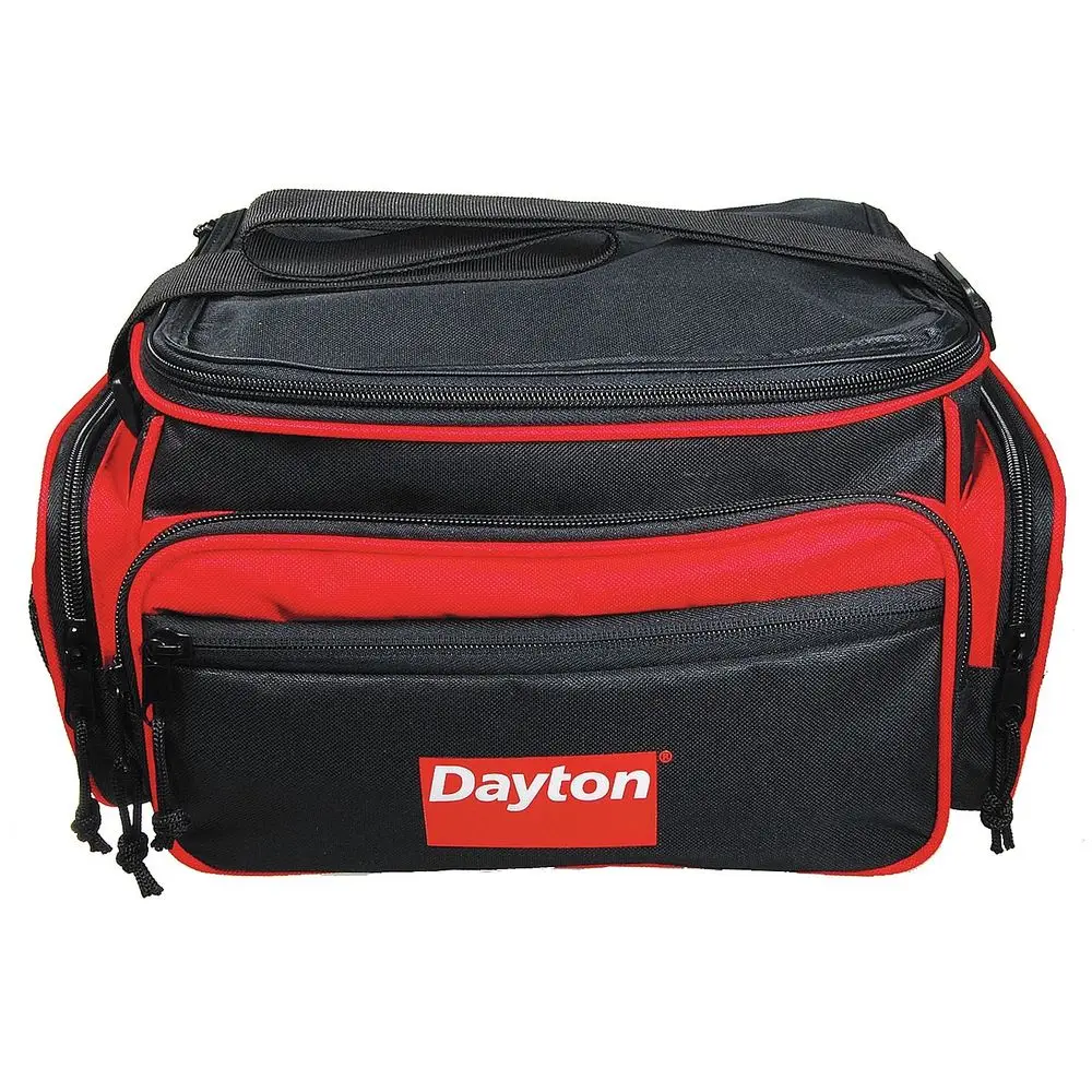 

12.5-Inch Multi-Pocket Utility Tool Bag in Black and Red