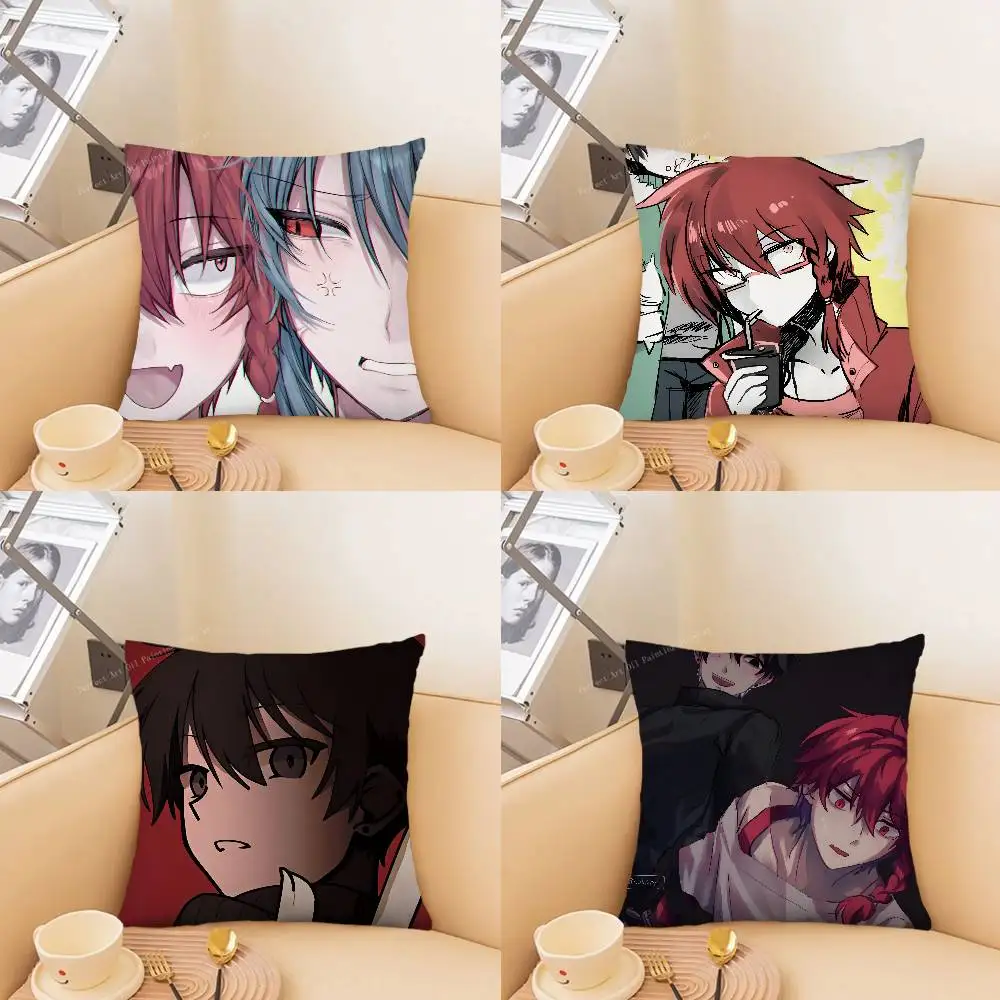 1pc Game Zeno Remake Pillow Case Fashion Square Pillowcase Bedroom Sofa Room Ins Decoration Leisure