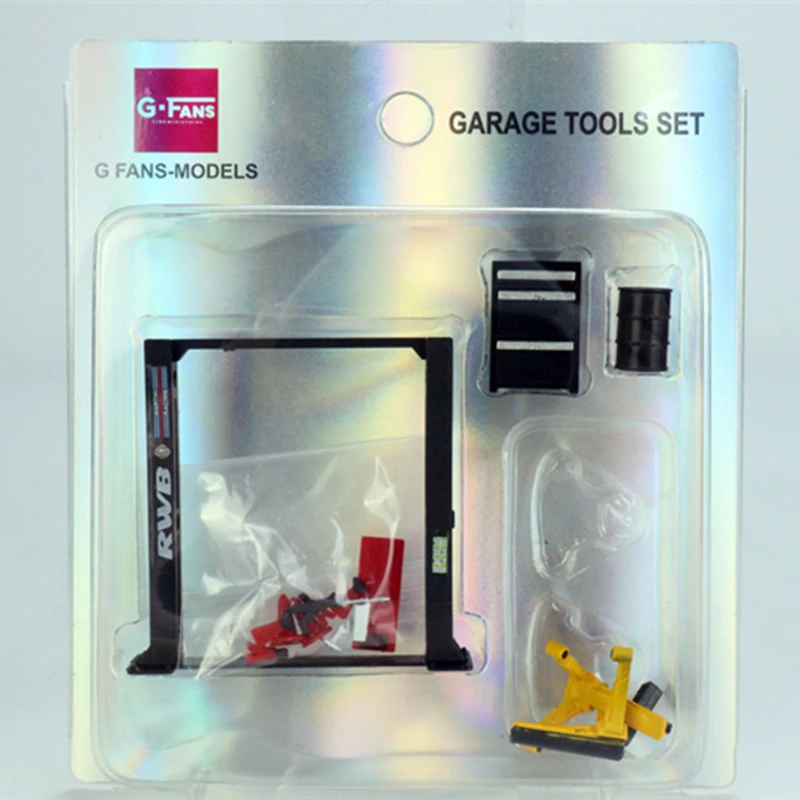 MINIGT 1/64 G-FANS-MODELS Service Tool Set Diecast Automotive Model Ornaments Cas Toys Gift Decorations