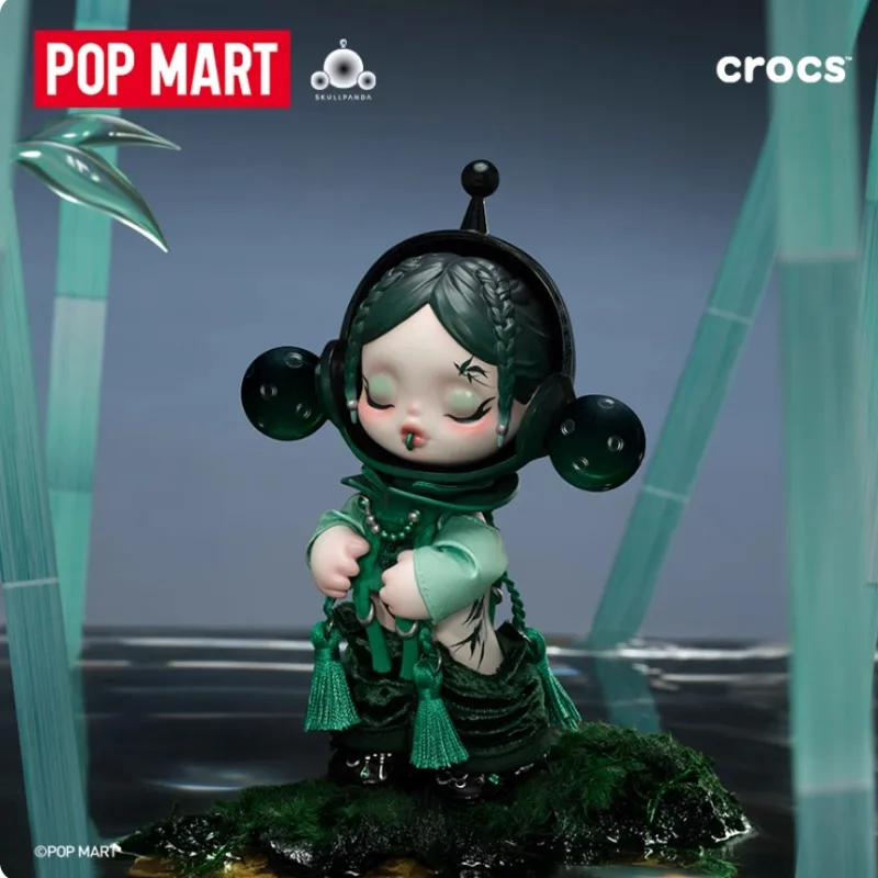 

2025 New Product POPMART Original Genuine SKULLPANDA CROCS OOTD Blind Box Anime Action Cute Little Bear Biscuit Toy