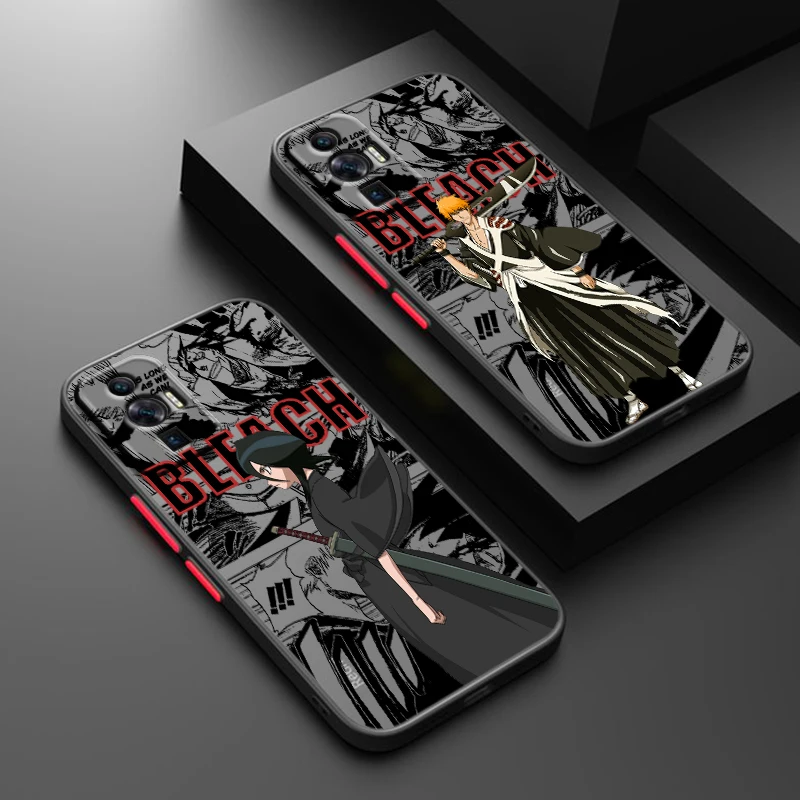 Anime BLEACH Cool For Xiaomi Redmi 13C 12C 12 11A 10X 10C 9C 9AT 9 A2 A1 Power Prime Plus Frosted Translucent Phone Case