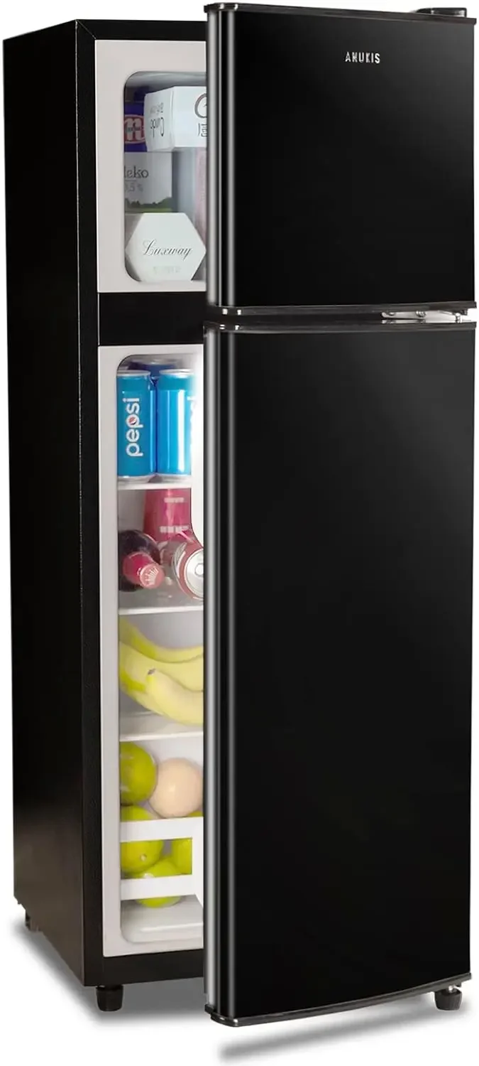 

Compact Refrigerator 4.0 Cu Ft 2 Door Mini Fridge with Freezer for Apartment, Dorm, Office, Family, Basement, Garage