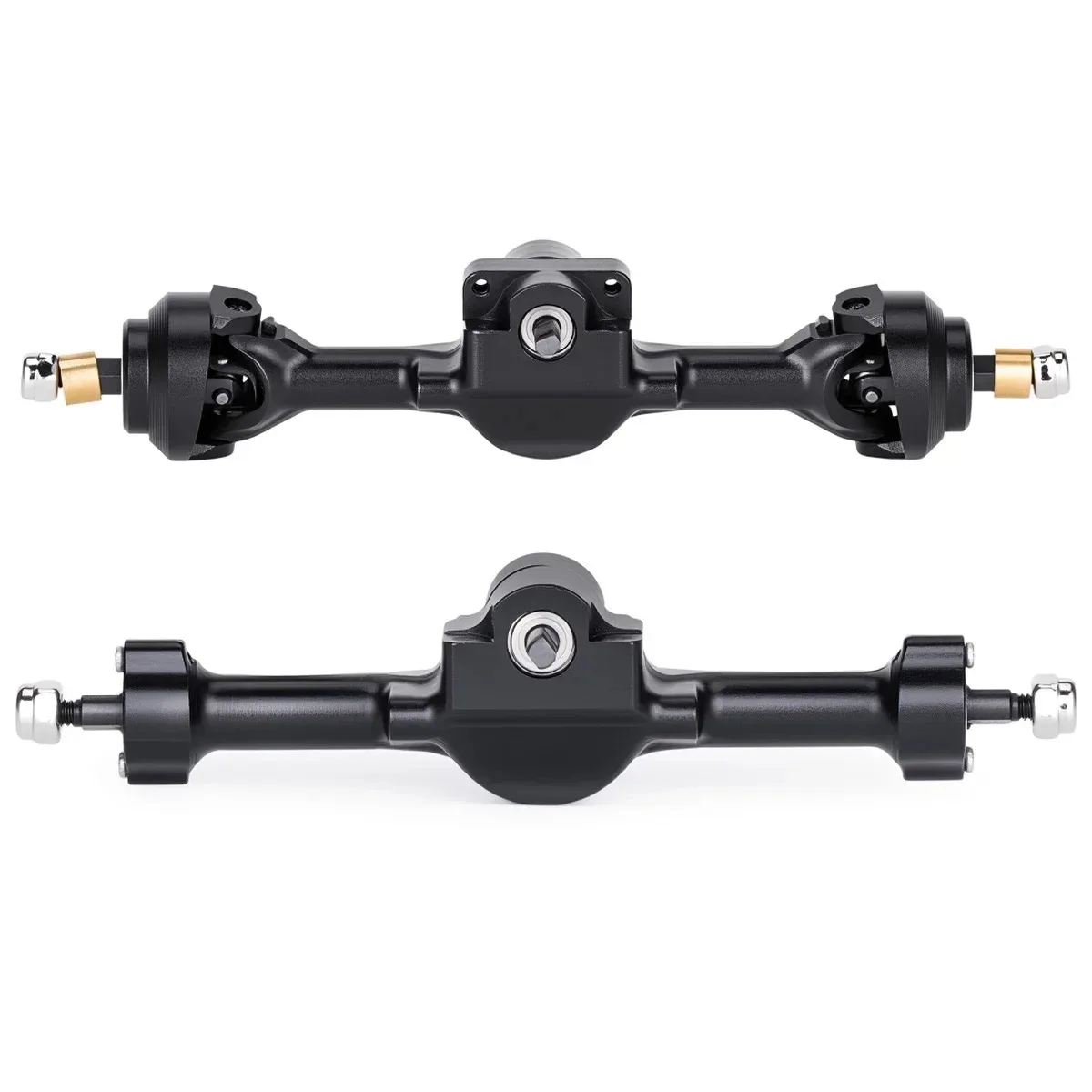 Aluminum Metal Portal Axles Complete Front Rear +5mm Width Upgrade Accessories for 1/30 RC Crawler Axial SCX30 Car