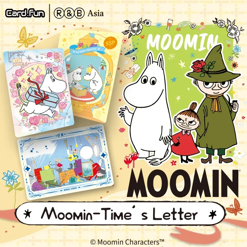 10 paczek CARDFUN karty Moomin oficjalne Anime TCG CCG kolekcjonerska gra karciana karty kolekcjonerskie Hobby prezenty zabawki