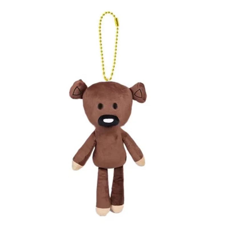 Cute Movie Mr.Bean Teddy Bear Plush Key chain Small Pendant Kids Stuffed Toys For Children 9CM