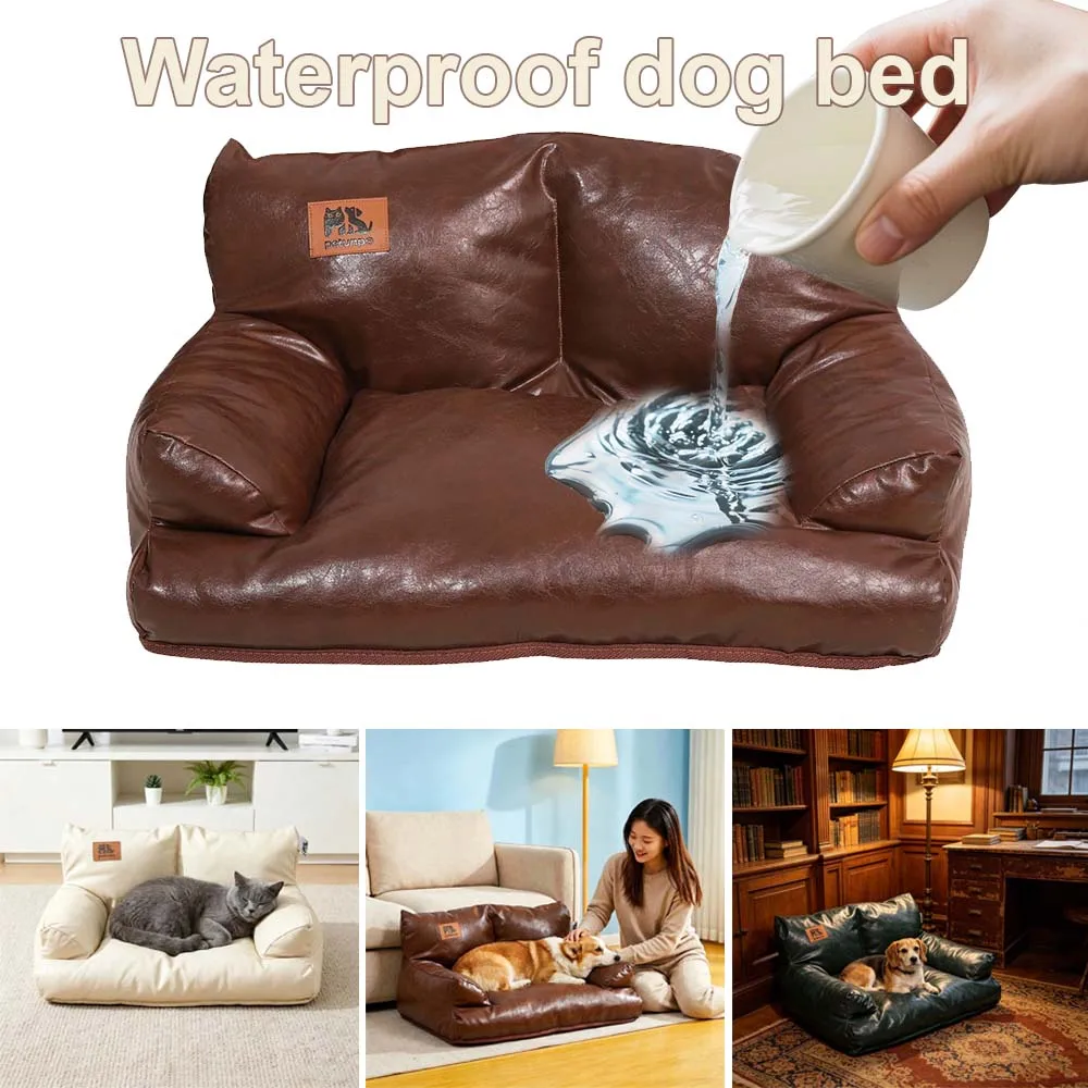 

Waterproof Pet Sofa Bed Soft Cooling Tech Fabric Dog Couch Kitten Puppy Sleeping Cushion for Medium Small Dogs Cats Pet Supplies