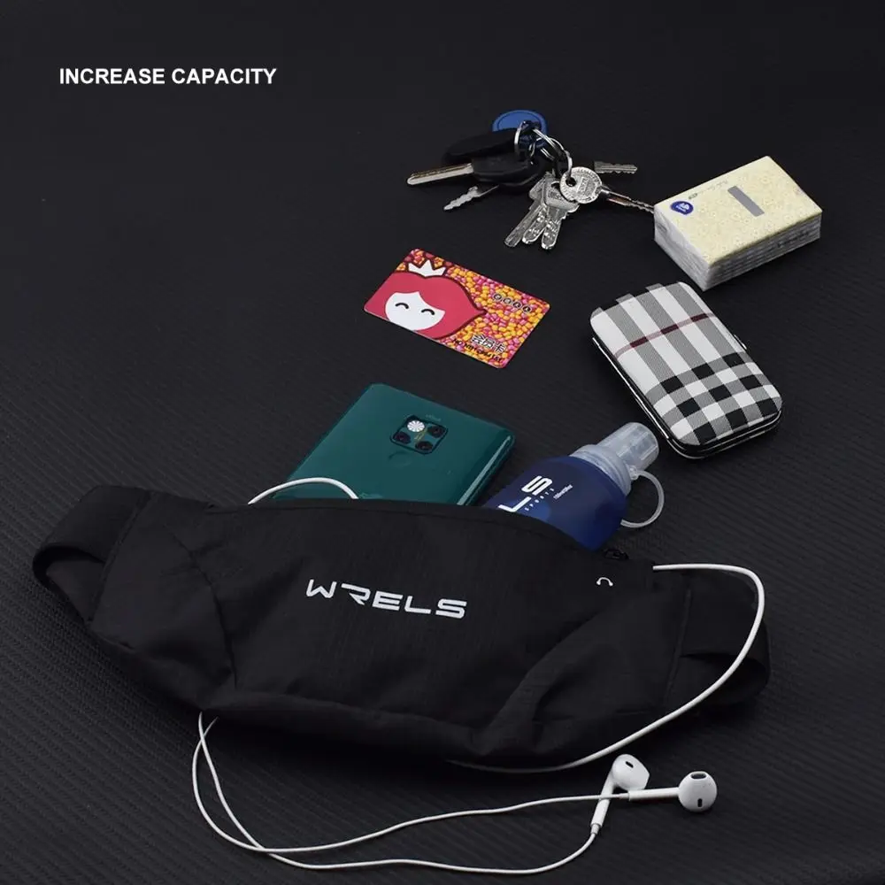 Waterproof Running Waist Bag Headphone Hole Phone Holder Mobile Phone Bag Elastic Ultra-thin Sports Fanny Pack Gym Fitness